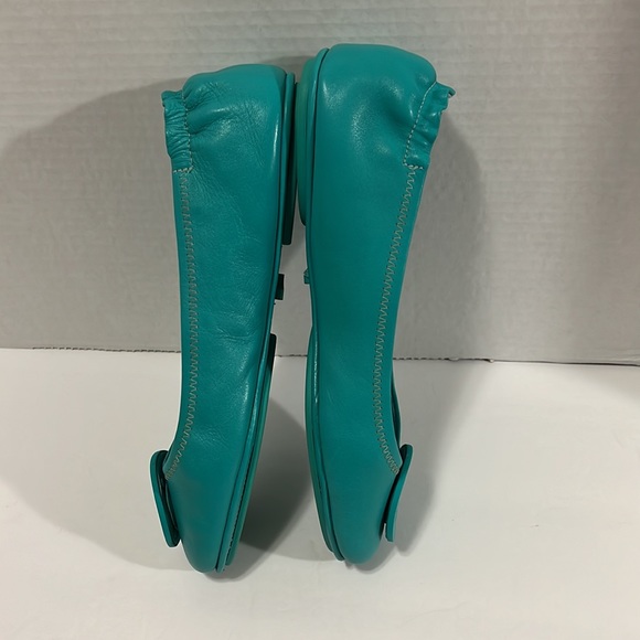 Tory Burch Turquoise Minnie Ballerina Flats 7.5 - Picture 6 of 17
